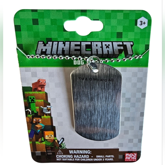 Minecraft Dog Tag Necklace - Picture 2 of 4